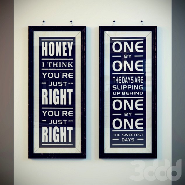 KARE - Picture Frame Slogan Assorted