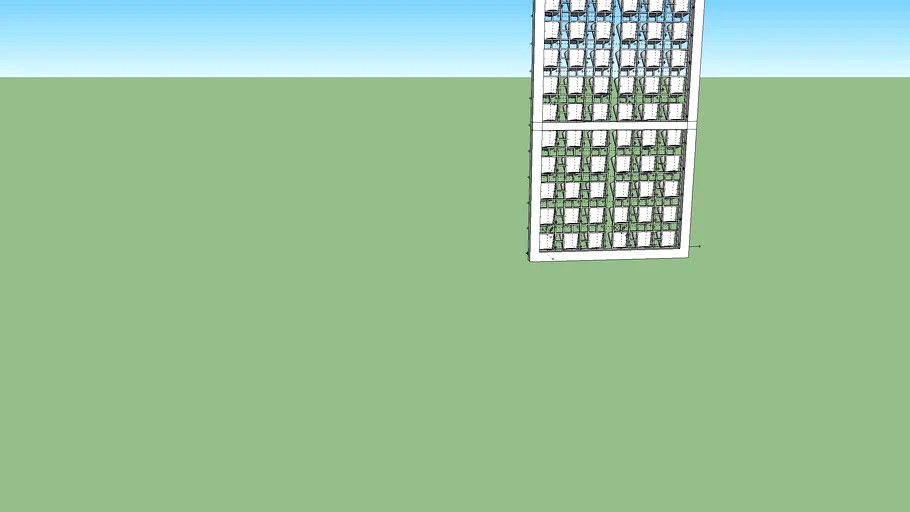 vertical wall 3d model