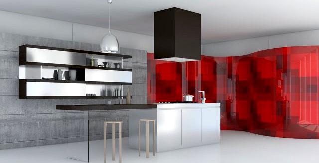 Kitchen Minimal Scene 3D Model