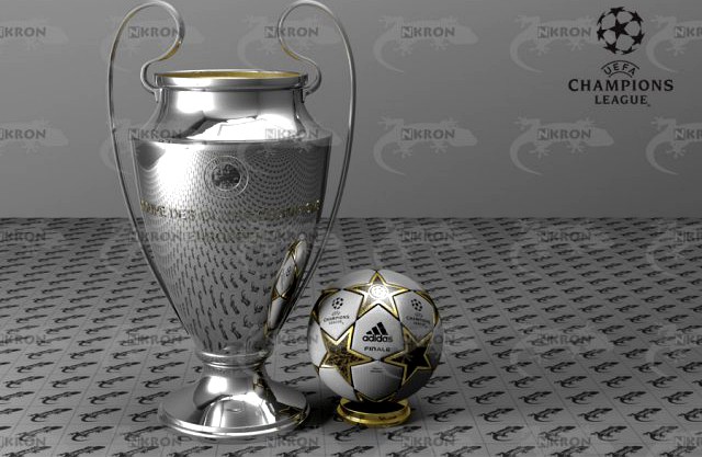 uefa euro league cup trophy 3D Model in Awards 3DExport