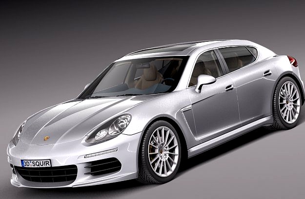 Porsche Panamera S 2014 3D Model