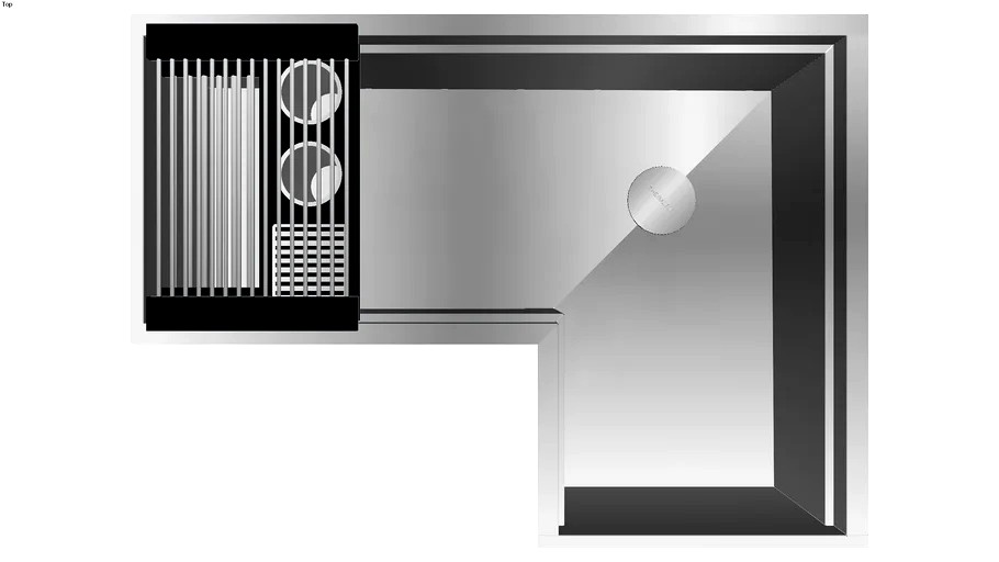 Ideal Corner WashStation 4X3C (IWA 4X3C GT) Inside Install