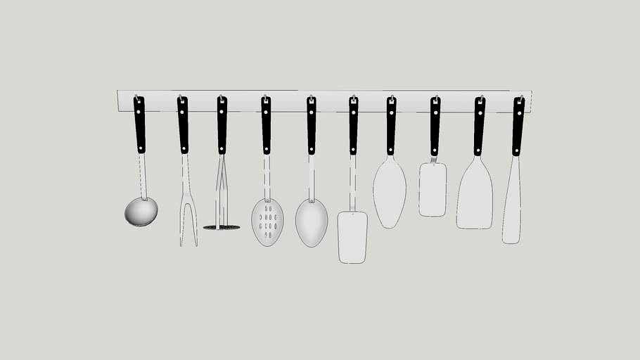Wall bracket cutlery