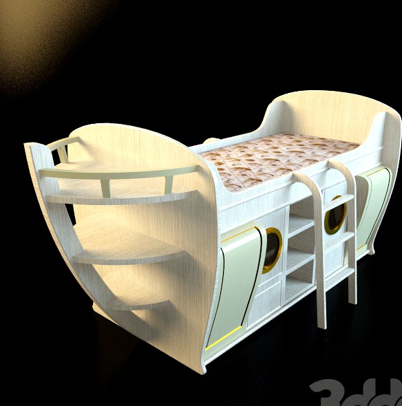 Кровать в виде лодки &quot;del Capitano&quot; by Caroti