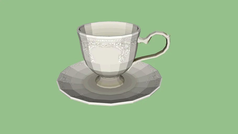 kaffee tasse mit unter teller