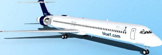 Falcon3D MD 80 Blue1 3D Model