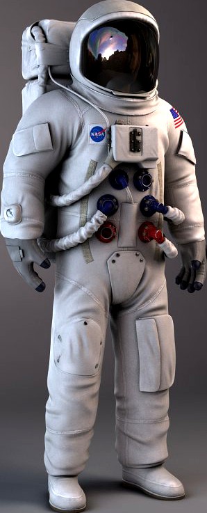 NASA Astronaut Apollo 11 3D Model