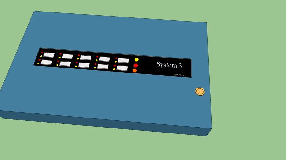 Pyrotronics System 3 fire alarm control panel