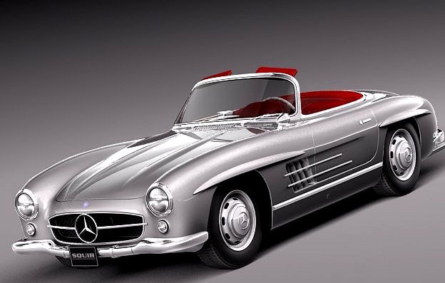 MercedesBenz 300SL Roadster 1956 3D Model