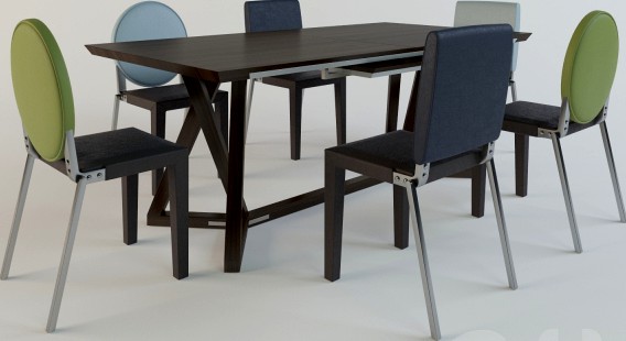Gautier table + Adulis chair