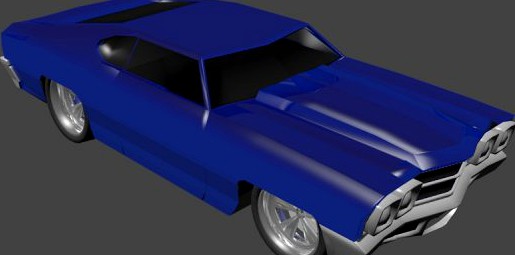 Chevelle Hot Rod 3D Model