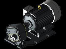 6.05:1 Speed Reducer Gearbox Powered by Toshiba B0252FLG3UMH02 AC Motor STEP CONVERSION MODEL