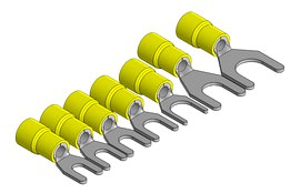 Insulated Spade Terminals (Yellow)
