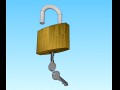 Padlock and keys 3D Model