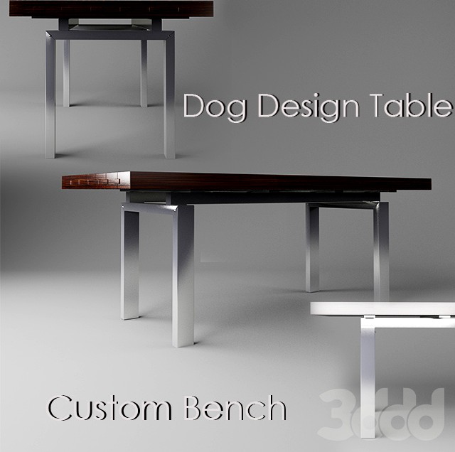 Custom Bench Dog Design Table