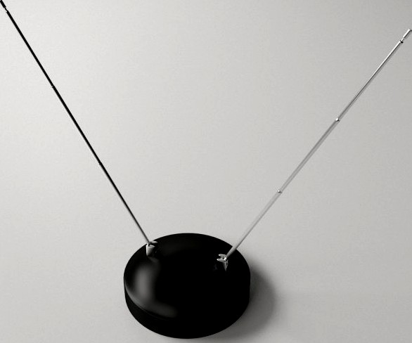 Indoor TV Antenna 3D Model