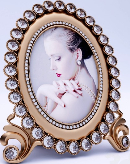 Настольная рамка для фото Westwing, с кристаллами