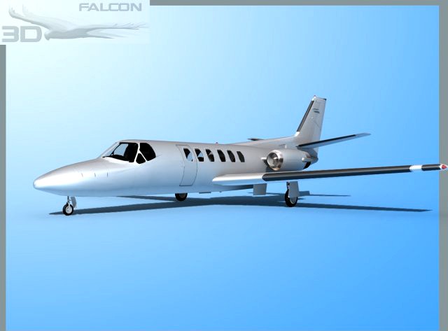 Falcon3D Citation V C560 Bare Metal 3D Model