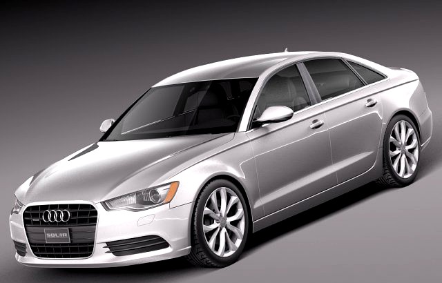 Audi A6 sedan USA 2012 to 2015 3D Model