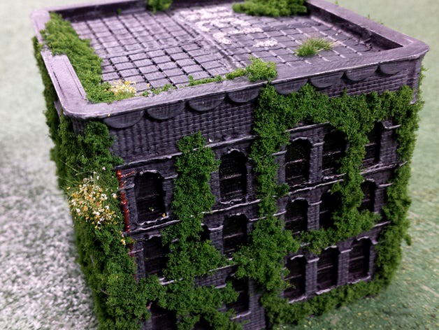 Dropzone Commander (N-scale) customizable building by beavertank