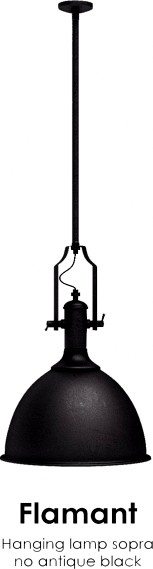 Flamant / Hanging lamp soprano antique black