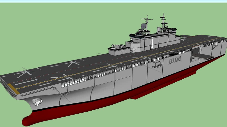 Uss Lhd 1 Wasp Class Amphibious Assault Ship ワスプ級強襲揚陸艦 3d Model