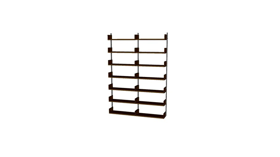 AS4 wall mounted modular shelving system