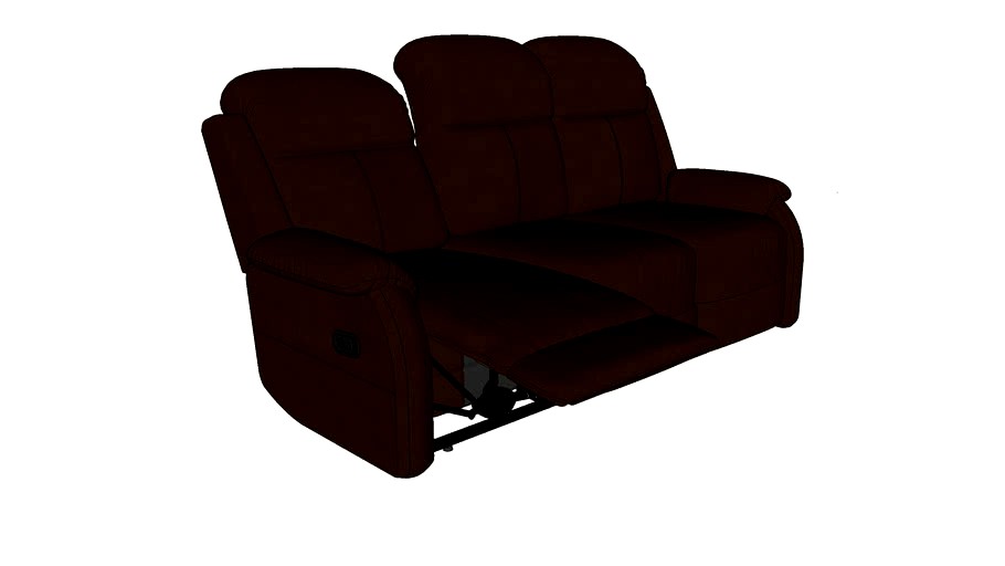 3 seater leather recliner sofa