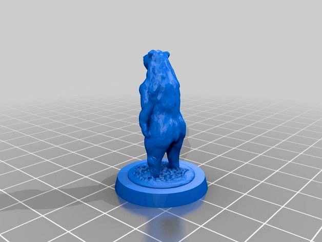 Black Bear (28mm scale for D&D/tabletop games) by osarusan