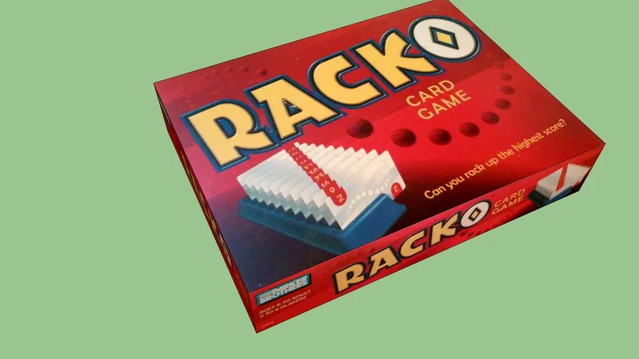 Racko Board Game 3d model