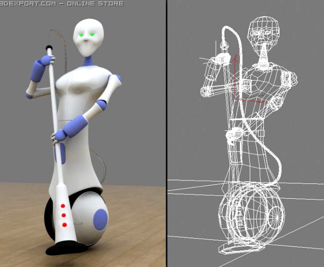 Cleaning robot 3D Model