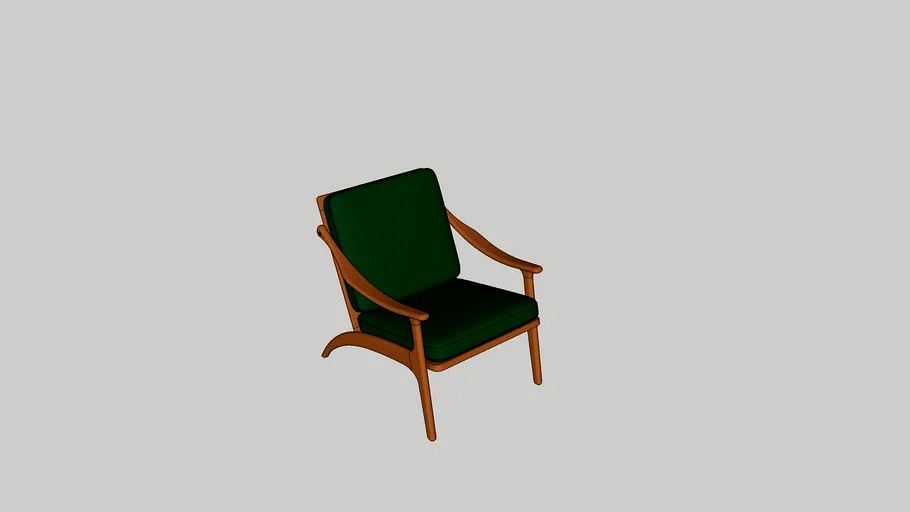 Lean Back, teak/forest green - Warm Nordic - design by Arne Hovmand-Olsen, 1957