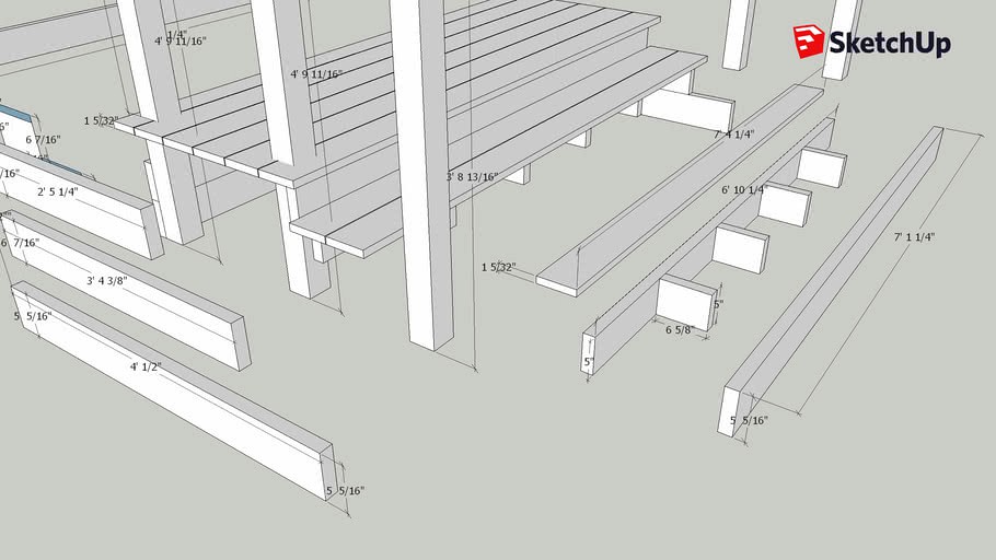 Patio Steps Exploded View