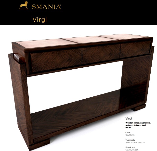 Smania virgi wooden console