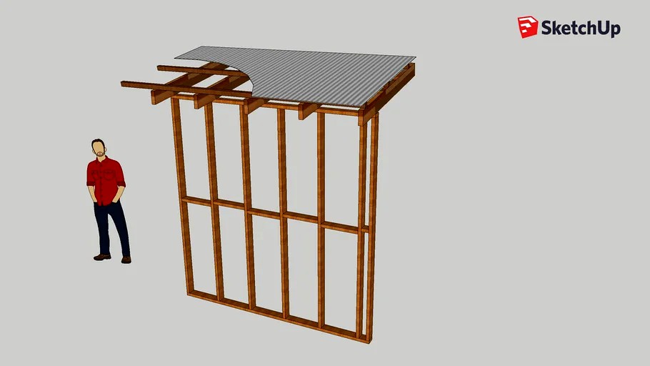 Batten overhang 3d model