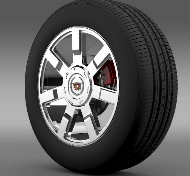 Cadillac Escalade esv 2wd2 wheel 3D Model