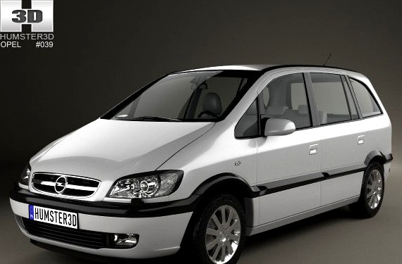 Opel Zafira A 2000 3D Model