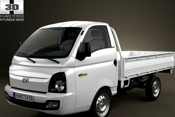 Hyundai HR Porter Flatbed Truck 2013 3D Model