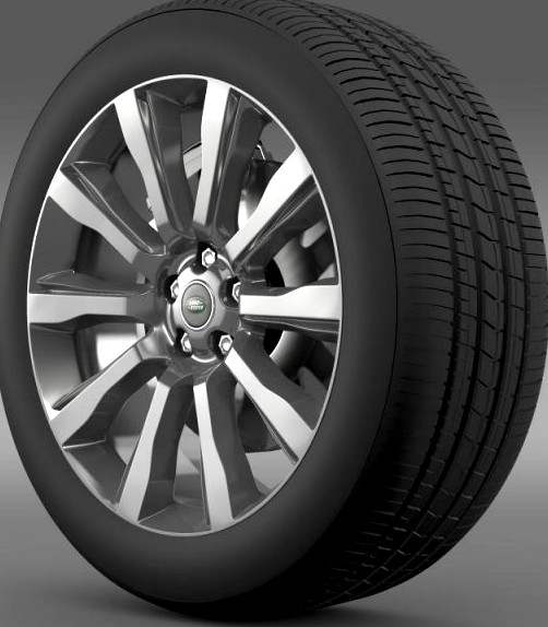 RangeRover Supercharged wheel 3D Model