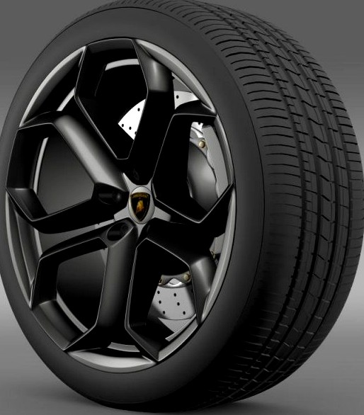 Lamborghini Aventador wheel 3D Model