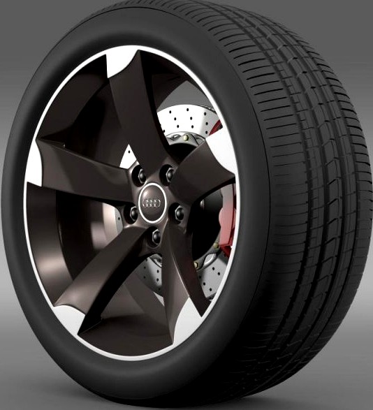 Audi R8 Spyder wheel 3D Model