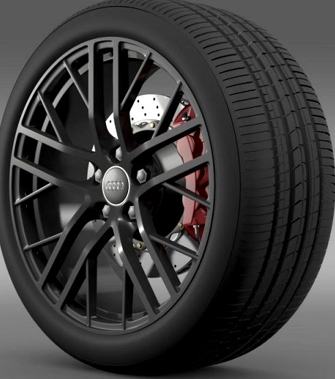 Audi R8 LMX wheel 2014 3D Model