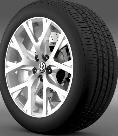 Volkswagen CrossPolo 2014 wheel 3D Model