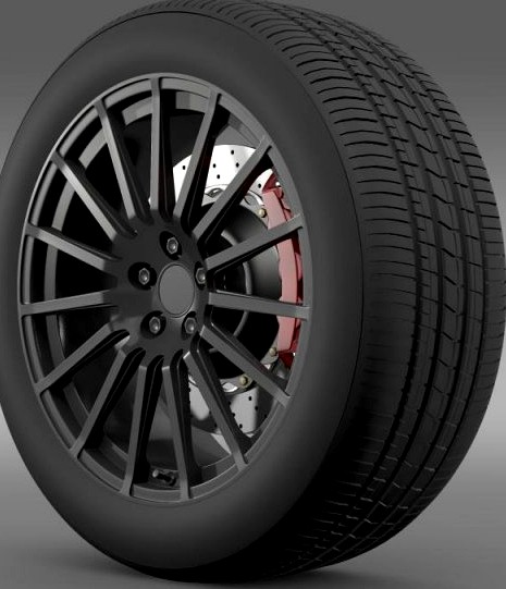 Subaru BRZ STI wheel 3D Model