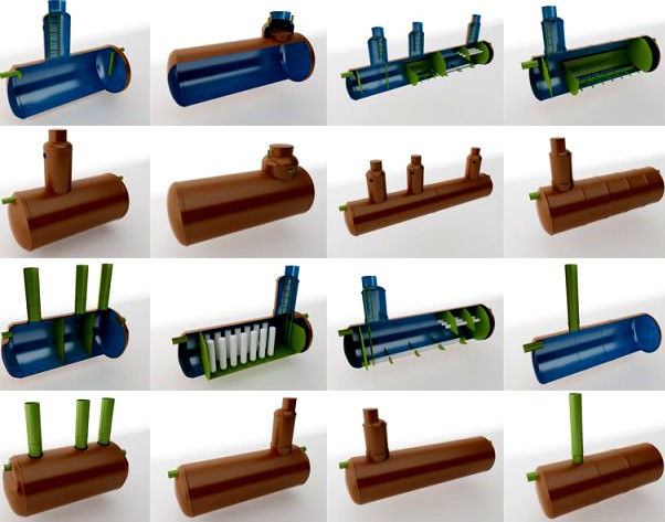 Water treatment plants 3D Model