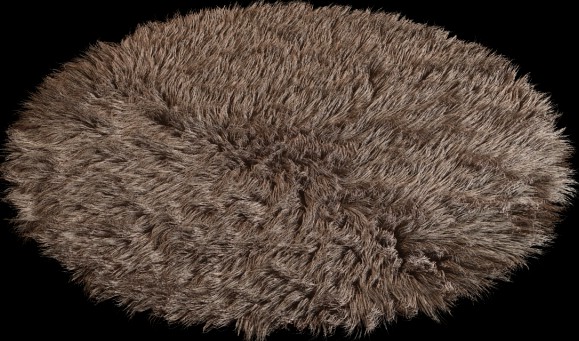 Carpet round Flokati