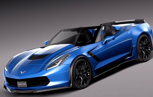 Chevrolet Corvette Z06 convertible 2015 3D Model