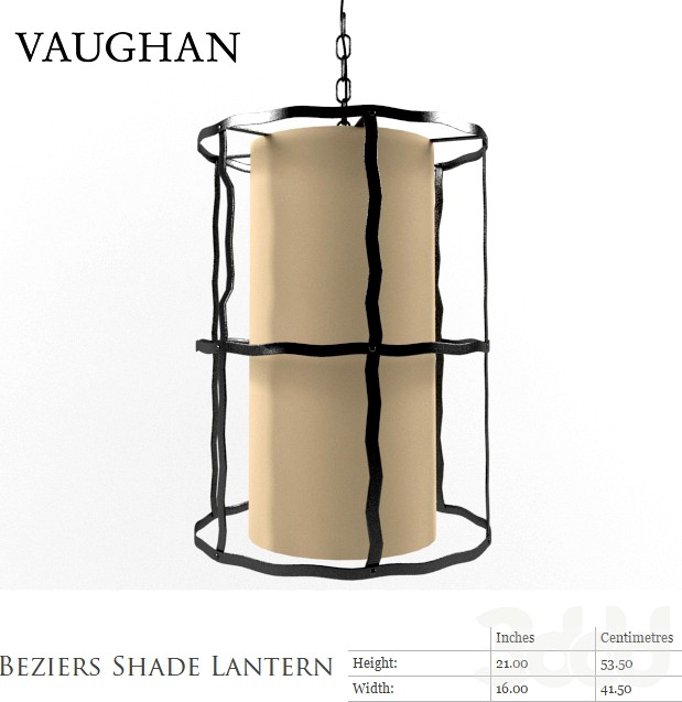 VAUGHAN Beziers Shade Lantern