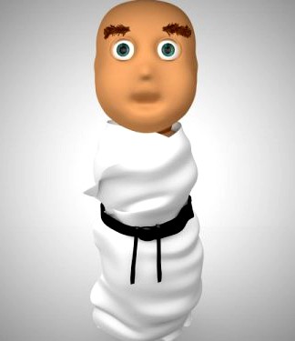 Karate Baby 3D Model