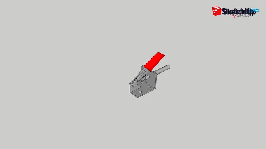 Vertical Toggle Clamp 3d model